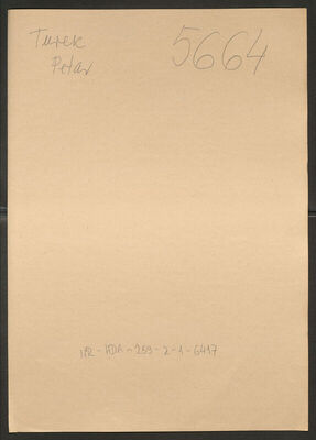 Turek, Petar, 21.2.1905. Policijski karton