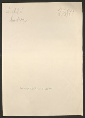 Latifić, Mustafa, 19.2.1915. Policijski karton