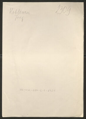 Koblencer, Josip, 16.6.1897. Policijski karton