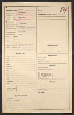 Schalk, Aleksander, 25.12.1870. Policijski karton