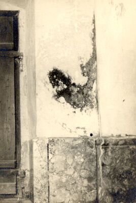 Brckovljani - Crkva sv. Brcka, detalj oštećenja