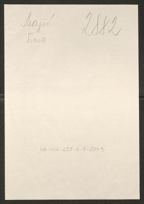 Majić, Simo, 19.9.1910. Policijski karton