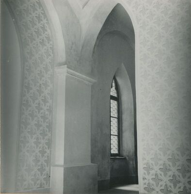 Trakošćan - dvorac, podest prizemlja, prozor