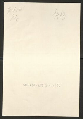 Gerdović, Josip, 1.3.1904. Policijski karton