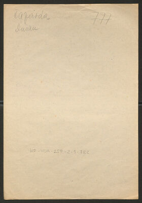 Čaparda, Dušan, 1912. Policijski karton