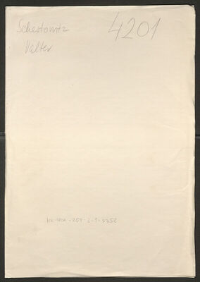 Schestowitz, Valter, 16.8.1898. Policijski karton