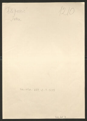 Filipović, Ivan, 8.8.1919. Policijski karton