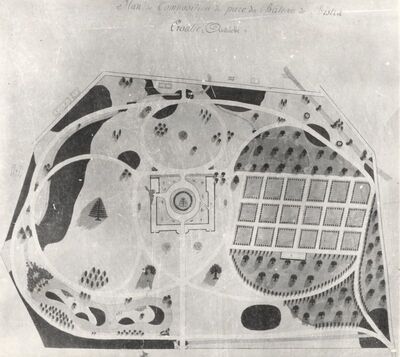 Gornja Bistra - Dvorac Oršić, plan parka