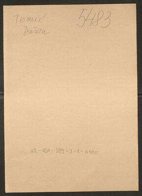 Tomić, Dušan-Miloš, 27.10.1911. Policijski karton