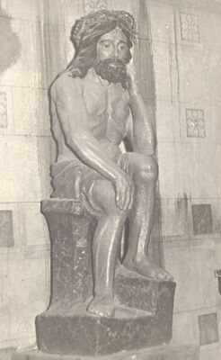 Samobor - Crkva sv. Anastazije, plastika "Žalosni Krist"