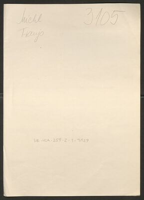 Michl, Franjo, 19.3.1905. Policijski karton