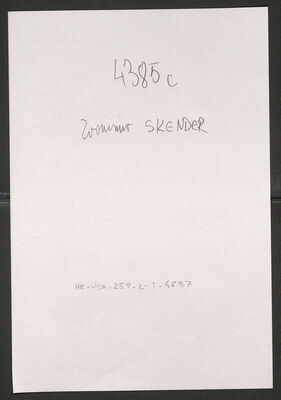 Skender, Zvonimir, 17.1.1916. Policijski karton