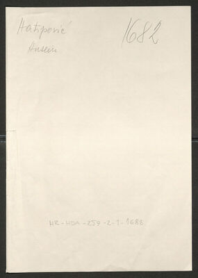 Hatipović, Husein, 1904. Policijski karton