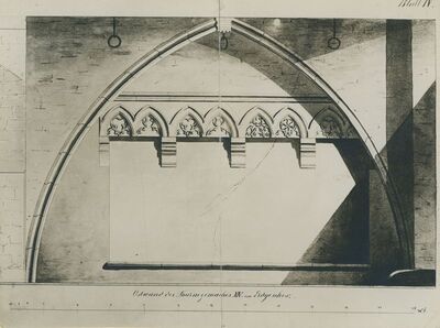 Varaždin - gotička klupa u prizemlju tornja