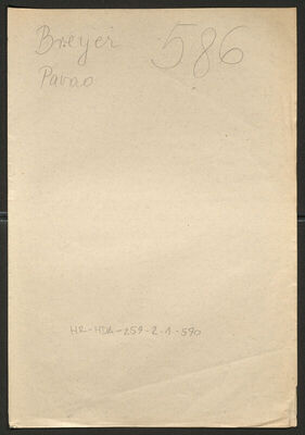 Breyer, Pavao, 5.2.1904. Policijski karton