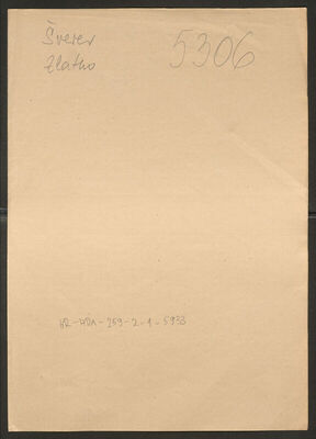 Šverer, Zlatko, 4.4.1923. Policijski karton