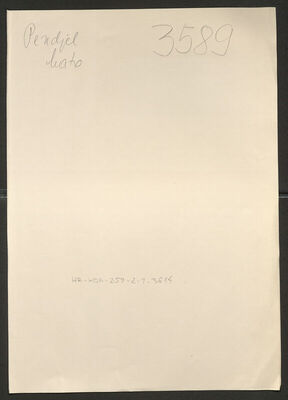 Pendjel, Mato, 15.2.1905. Policijski karton