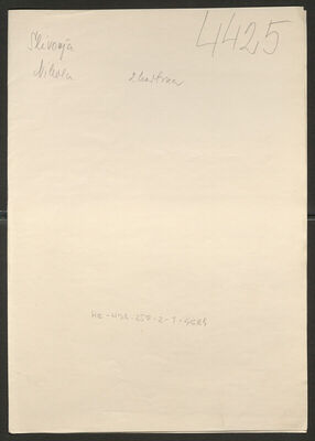 Slivonja, Nikola, 25.9.1901. Policijski karton