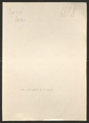 Ivezić, Ivan, 7.7.1898. Policijski karton