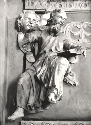 Križ - Župna crkva sv. Križa, detalj propovjedaonice