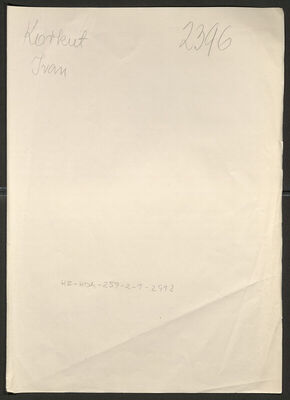 Korkut, Ivan, 13.8.1918. Policijski karton