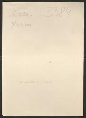 Novak, Vladimir, 31.10.1915. Policijski karton