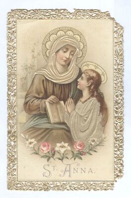 Sveta Ana podučava Bogorodicu