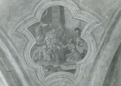 Gradec - Crkva Ranjenog Isusa, slika na kupoli svetišta