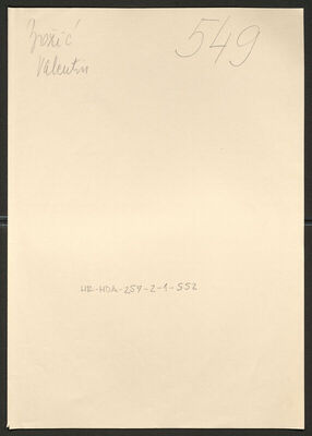 Božić, Valentin, 24.1.1919. Policijski karton