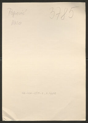 Popović, Vaso, 24.10.1900. Policijski karton