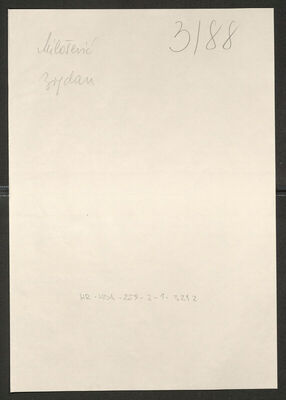 Milošević, Bogdan, 1914. Policijski karton