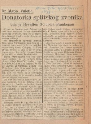 Donatorka splitskog zvonika
