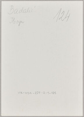 Badalić, Iboya rođ. Kunaš, 3.10.1895. Policijski karton