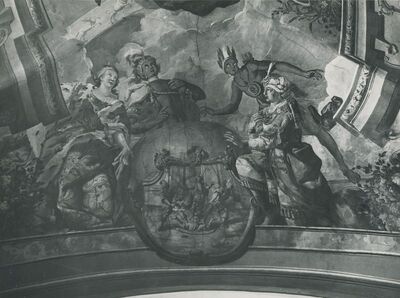 Varaždin - Franjevački samostan, detalj zidne slike