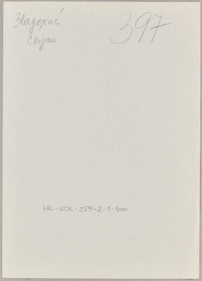 Blagojević, Cvijan, 1890. Policijski karton