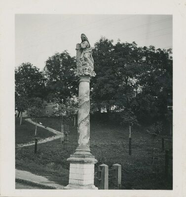 Lepoglava - barokna skulptura Bogorodice na stupu