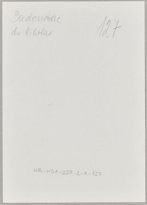 Badovinac, Nikola, 1903. Policijski karton