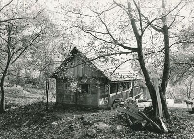 Brlog Ozaljski (Kamanje) - Tradicijska kuća, zabatno i dulje pročelje