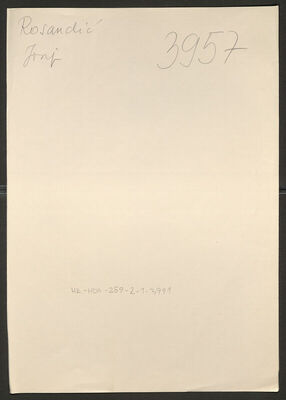 Rosandić, Josip, 10.11.1922. Policijski karton