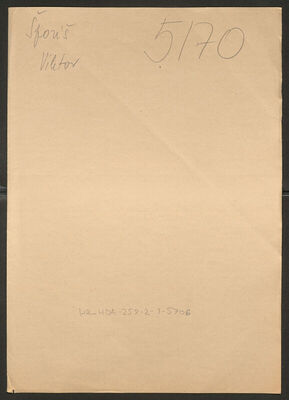 Šporiš, Viktor, 10.7.1910. Policijski karton