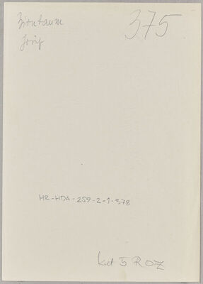 Birnbaum, Josip, 1865. Policijski karton