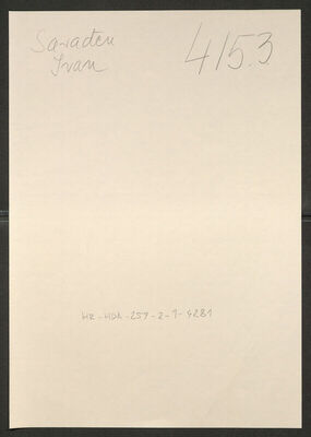 Saradjen, Ivan, 24.1.1899. Policijski karton