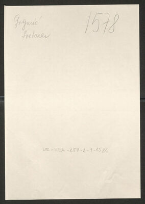 Grgurić, Svetozar, 2.7.1923. Policijski karton