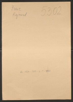 Švarc, Rajmund, 24.8.1913. Policijski karton