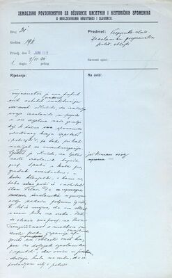 Preporuka Vlade izaslanicima Zemaljskog povjerenstva na području Pregrade i Klanjca