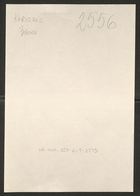 Krkanić, Bara, 1900. Policijski karton