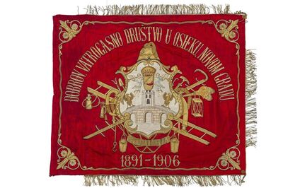 Zastava Dobrovoljnog vatrogasnog društva u Osijeku - Novi grad