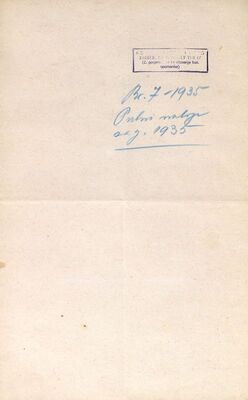 Putni nalozi za 1935. godinu