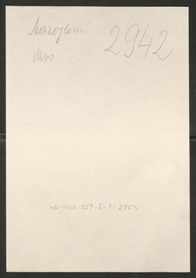 Manojlović, Vaso, 22.8.1917. Policijski karton