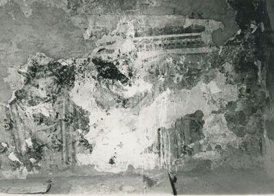 Martinšćina (Zlatar) - Crkva sv. Martina, detalj zidne slike u svetištu